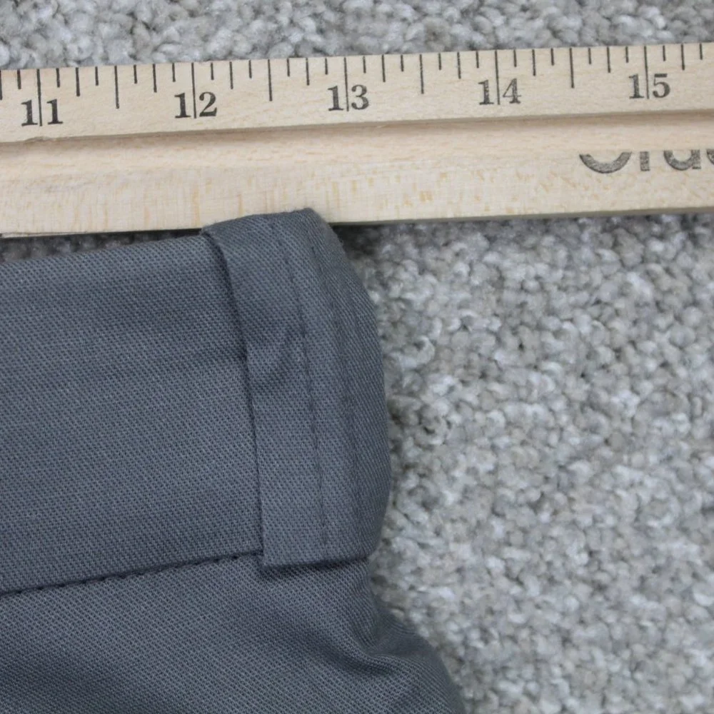 Elbeco Pants NWT Men 26 Gray Cargo Pocket Cotton/Polyester Straight Leg Unhemmed
